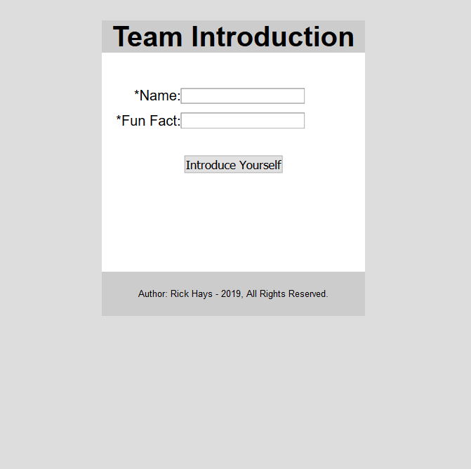 Code Test - Simple Web Form